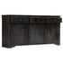 Rustika Rowe -  Sideboard Black 160x40x80 cm Solid Mango Wood